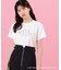 ＜マイメロディ＆クロミコラボ＞オーガニックコットン刺繍ロゴTシャツ