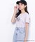 ＜マイメロディ＆クロミコラボ＞オーガニックコットン刺繍ロゴTシャツ