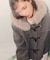 フェイクファー付ショートダッフルコート