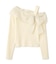 アシメリボンニット