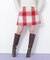ロービングチェックミニスカート