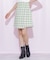 ブロックチェックツィードミニスカート