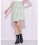 ブロックチェックツィードミニスカート
