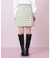 ブロックチェックツィードミニスカート