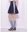 配色ラインレースミニスカート