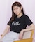 オーガニックコットンビジューロゴTシャツ
