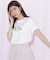 オーガニックコットンビジューロゴTシャツ