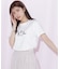 オーガニックコットンビジューロゴTシャツ