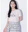 オーガニックコットンビジューロゴTシャツ