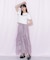 縦ラッフルシアースカート