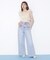 シャーリングシアーリングチェックブブラウス