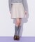 サイドプリーツフェイクレザーミニスカート