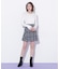 袖レースシアーリブニット