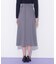 サイドベルトバイカラーステッチスカート