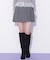 ベルト付きプリーツミニスカート