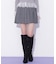 ベルト付きプリーツミニスカート