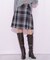 ロービングチェックミニスカート