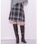 ロービングチェックミニスカート