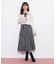 ロービングチェックフレアスカート