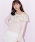 フェザーアシメリボンニット