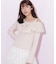 フェザーアシメリボンニット