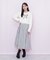 リボンジャカードフェザーニット