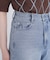 ヘムレースワイドデニムパンツ