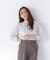 ハイネックボリュームシアーブラウス　26AW