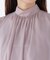 ハイネックボリュームシアーブラウス　26AW