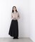 〈N.〉メッシュバイカラーニット