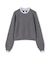 ストライプフリルネックニット 26AW