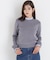 ストライプフリルネックニット 26AW