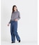 ストライプフリルネックニット 26AW