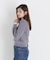 ストライプフリルネックニット 26AW