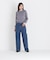 ストライプフリルネックニット 26AW
