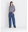ストライプフリルネックニット 26AW