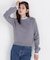 ストライプフリルネックニット 26AW