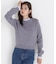 ストライプフリルネックニット 26AW