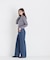 ストライプフリルネックニット 26AW