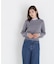 ストライプフリルネックニット 26AW