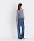 ストライプフリルネックニット 26AW