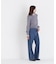 ストライプフリルネックニット 26AW