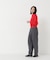 ストライプフリルネックニット 26AW