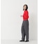 ストライプフリルネックニット 26AW