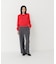 ストライプフリルネックニット 26AW