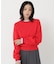 ストライプフリルネックニット 26AW