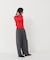 ストライプフリルネックニット 26AW