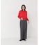 ストライプフリルネックニット 26AW