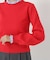 ストライプフリルネックニット 26AW