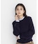 ストライプフリルネックニット 26AW